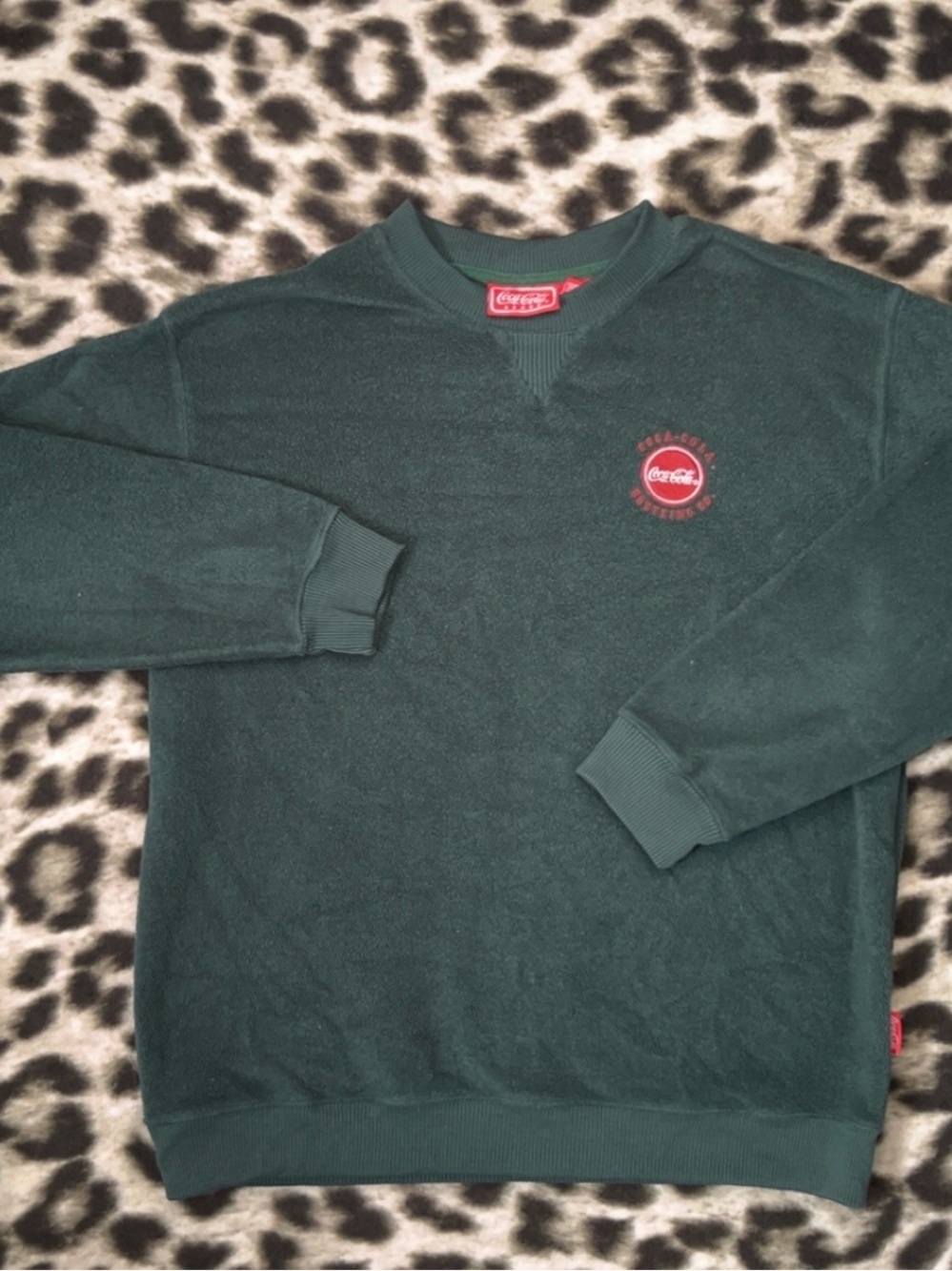 Vintage Coca Cola Forest Green Crewneck Sweater